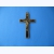 Krzyż metalowy z medalem Św.Benedykta 12 cm.Czarny - 50%